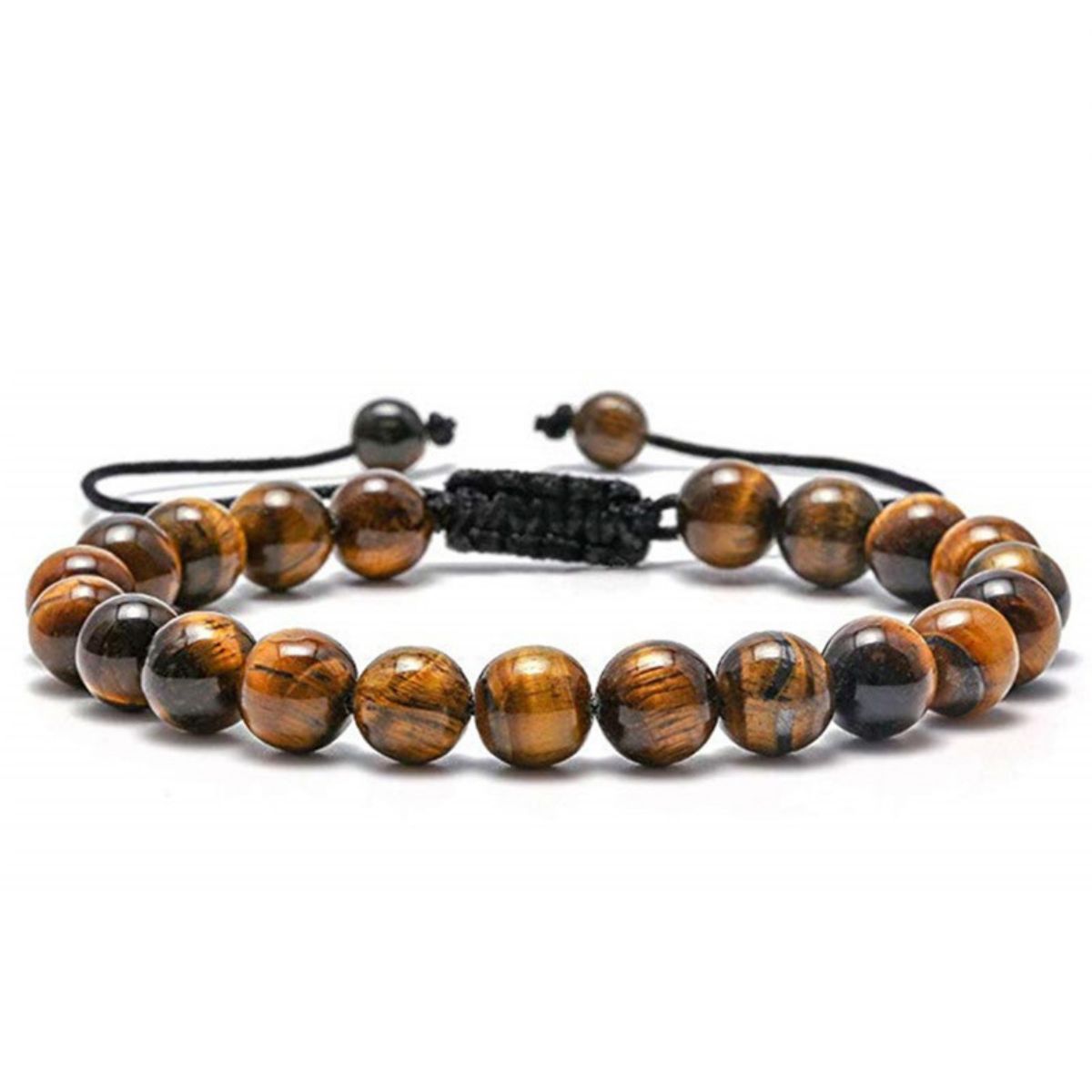 Tiger Eye and Lava Stone Beaded Bracelet