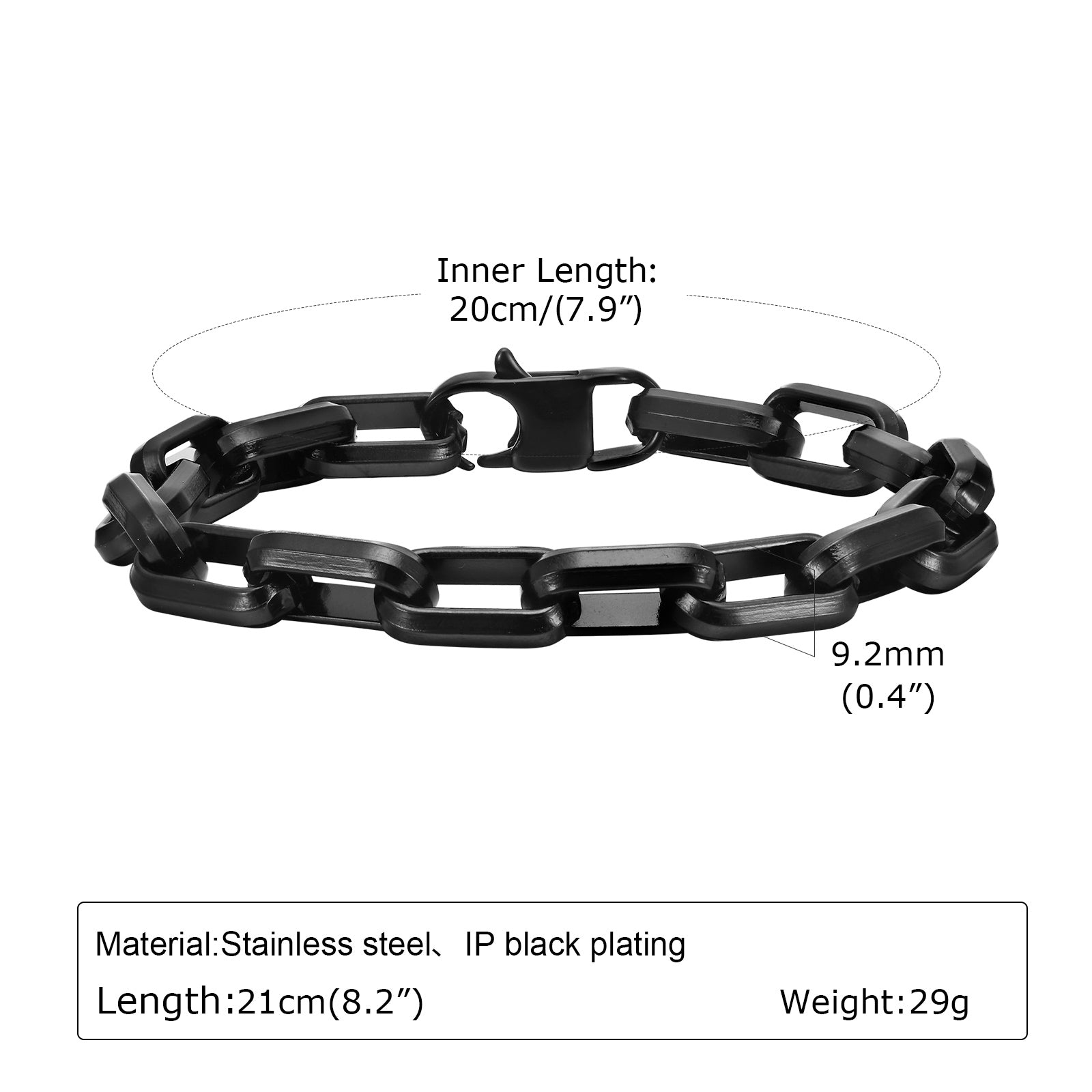 Stainless Steel Chain Bracelet for Men