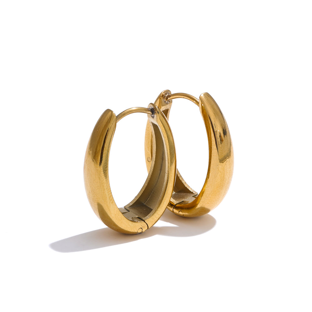 Hoop Earrings – 18K Gold Plated