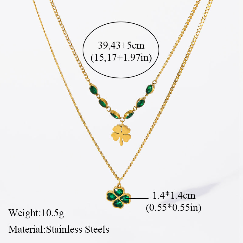Clover Crystal Jewelry Set