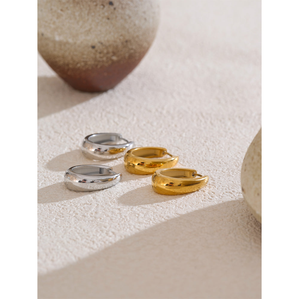 Hoop Earrings – 18K Gold Plated