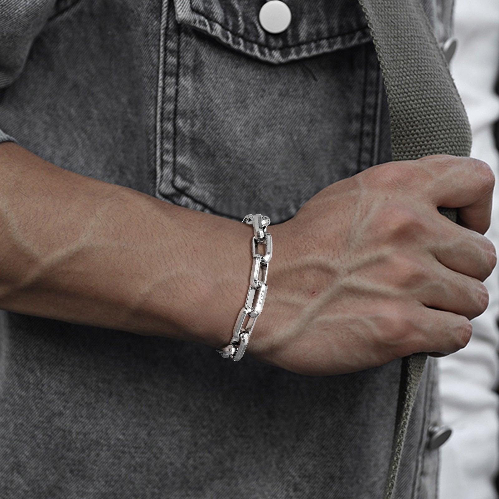 Stainless Steel Chain Bracelet for Men