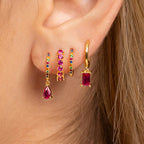 Stainless Steel Hoop Earrings Set