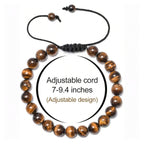 Tiger Eye and Lava Stone Beaded Bracelet