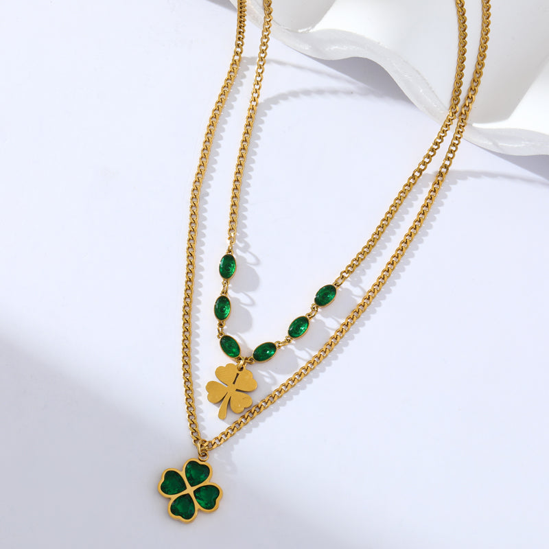 Clover Crystal Jewelry Set