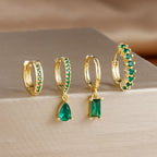 Stainless Steel Hoop Earrings Set