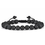 Tiger Eye and Lava Stone Beaded Bracelet