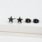 Stainless Steel Stud Earrings Set