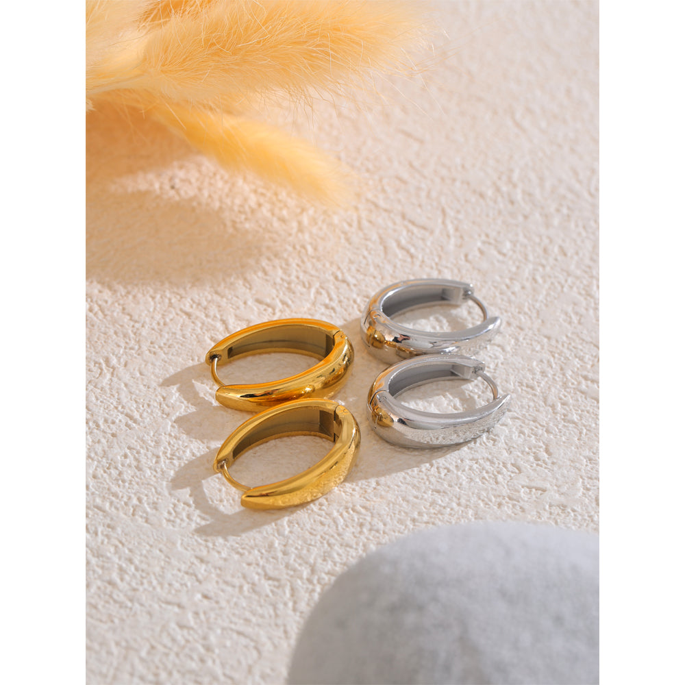 Hoop Earrings – 18K Gold Plated