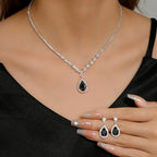 Droplet Necklace and Earring Set